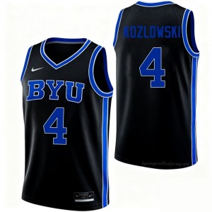 #4 Brody Kozlowski BYU Cougars Men's Basketball Jersey | Premium Replica NCAA Gear 607n3723