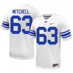 Bruce Mitchell BYU #63 White Exclusive Jersey | Men's Player Football Limited Edition Uniform 3w17J011