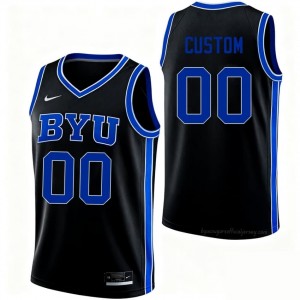 BYU Cougars Custom #00 White Basketball Jersey | Men's Gameday Authentic College Apparel 167235uo