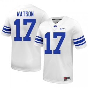 Enoch Watson BYU #17 White Exclusive Jersey | Men's Player Football Limited Edition Uniform h6a1Jw19
