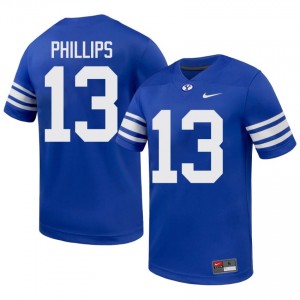 Jojo Phillips BYU Cougars #13 Royal Exclusive Jersey | Men's Player Football Limited Edition Uniform gGnU3338