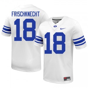 #18 Reggie Frischknecht BYU Men's Football Jersey | Premium Replica NCAA Gear 05482180