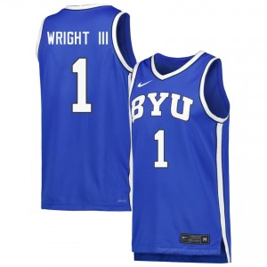 Robert Wright III BYU Cougars #1 Royal Exclusive Jersey | Men's High School Basketball Limited Edition Uniform 31M1V8K0
