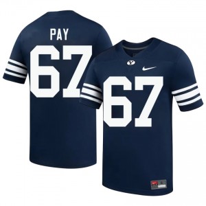 #67 Trevor Pay BYU Cougars Men's Football Jersey | Premium Replica NCAA Gear 4f3eH368