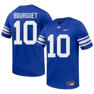 Authentic Treyson Bourguet BYU Cougars #10 Royal Jersey | Men's Durable University Football Fan Wear 87e2f865