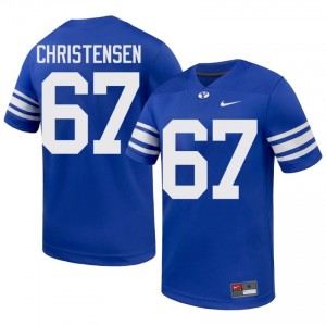 #67 Brady Christensen BYU Cougars Men's Football Jersey | Premium Replica NCAA Gear rO0Rwm87