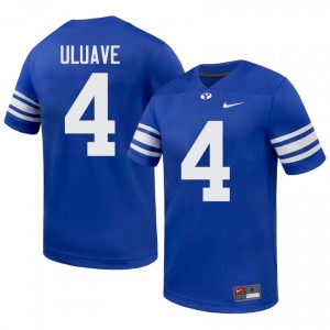 Authentic Cade Uluave BYU Cougars #4 Royal Jersey | Men's Durable University Football Fan Wear 2x85k112