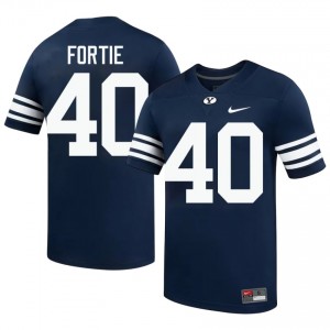 Eldon Fortie #40 Navy BYU Cougars Licensed Football Jersey | Men's High School Premium Uniform f46l8S28