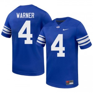 BYU Cougars Fred Warner #4 Royal Football Jersey | Men's Gameday Authentic NCAA Apparel H648G571