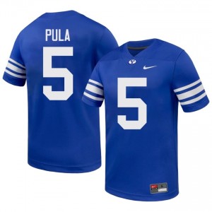 Jaron Pula BYU Cougars #5 Royal Exclusive Jersey | Men's Player Football Limited Edition Uniform 837t3475