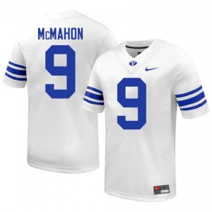 BYU Jim McMahon #9 White Football Jersey | Men's Gameday Authentic NCAA Apparel UPyh4529