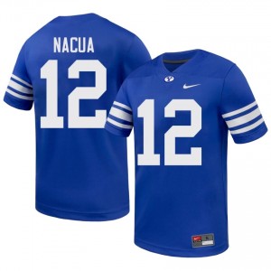 #12 Puka Nacua BYU Cougars Men's Football Jersey | Premium Replica NCAA Gear 02KVoA17