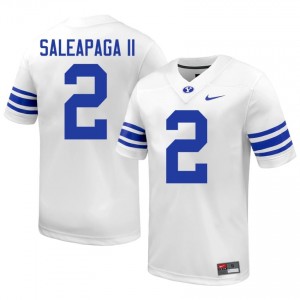 Roger Saleapaga II BYU #2 White Exclusive Jersey | Men's Player Football Limited Edition Uniform 3u2fJ317