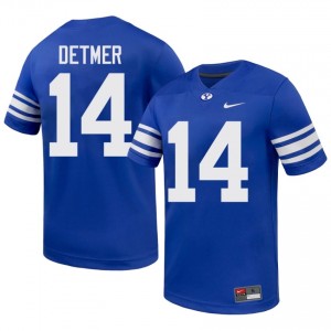 Ty Detmer BYU Cougars #14 Royal Exclusive Jersey | Men's Player Football Limited Edition Uniform Ujm86798