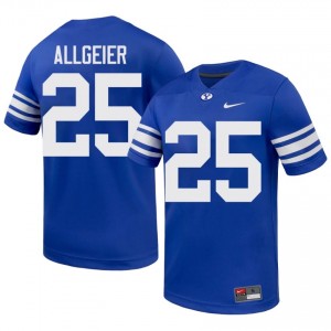 BYU Cougars Tyler Allgeier #25 Royal Football Jersey | Men's Gameday Authentic NCAA Apparel 6Gf0r511