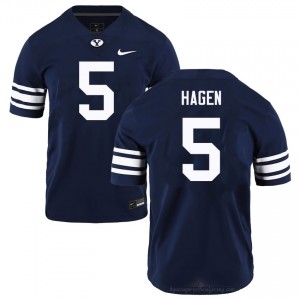 Cody Hagen BYU Cougars #5 Navy Exclusive Jersey | Men's High School Football Limited Edition Uniform 75stg8VC