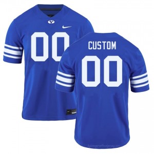 Custom BYU Cougars #00 Royal Exclusive Jersey | Men's High School Football Limited Edition Uniform 92251Q4E