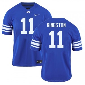 Authentic Parker Kingston BYU Cougars #11 Royal Jersey | Men's Durable NCAA Football Fan Wear 381h14C3
