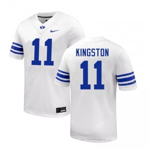 Parker Kingston BYU Cougars #11 White Exclusive Jersey | Men's High School Football Limited Edition Uniform 91lnTUiP