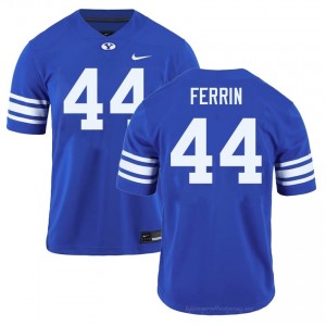 Will Ferrin #44 Royal BYU Cougars Licensed Football Jersey | Men's University Premium Uniform 78w7wiO2