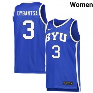 A.J. Dybantsa #3 Royal BYU Licensed Basketball Jersey | Women's University Premium Uniform 937K8c4F