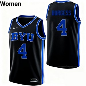 Chamberlain Burgess BYU #4 Black Exclusive Jersey | Women's High School Basketball Limited Edition Uniform 64Xp210a