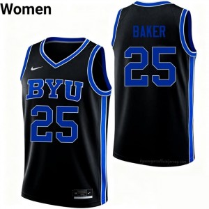 Dawson Baker BYU Cougars #25 Black Exclusive Jersey | Women's High School Basketball Limited Edition Uniform 48d38g65
