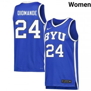 Dominique Diomande BYU Cougars #24 Royal Exclusive Jersey | Women's High School Basketball Limited Edition Uniform 83Wa5G0p