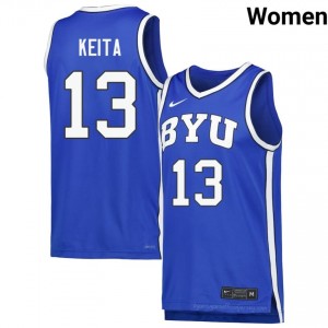Keba Keita BYU #13 Royal Exclusive Jersey | Women's High School Basketball Limited Edition Uniform 5436Tr4Q