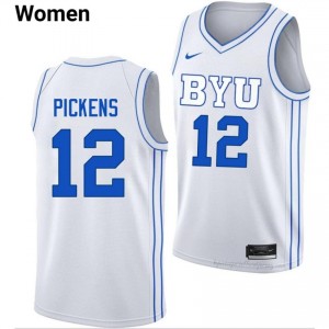 #12 Nate Pickens BYU Cougars Women's Basketball Jersey | Premium Replica NCAA Gear 663402vk