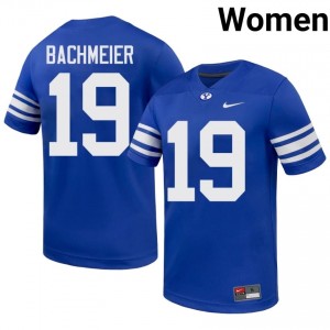 Tiger Bachmeier BYU Cougars #19 Royal Exclusive Jersey | Women's Player Football Limited Edition Uniform 70i75n36