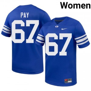 Trevor Pay BYU Cougars #67 Royal Exclusive Jersey | Women's Player Football Limited Edition Uniform 15156e75