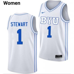#1 Trey Stewart BYU Women's Basketball Jersey | Premium Replica NCAA Gear 27bwp8GL
