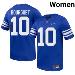 Treyson Bourguet BYU Cougars #10 Royal Exclusive Jersey | Women's Player Football Limited Edition Uniform 72t42139