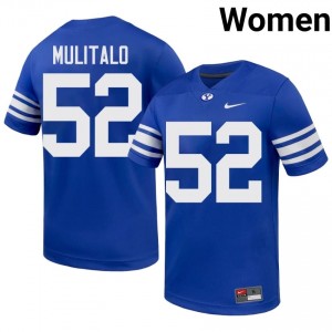 Authentic Bott Mulitalo BYU Cougars #52 Royal Jersey | Women's Durable University Football Fan Wear m536X286