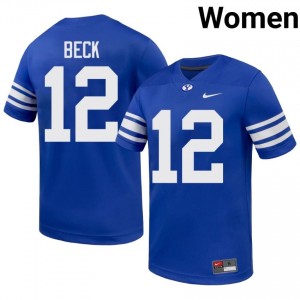 #12 John Beck BYU Cougars Women's Football Jersey | Premium Replica NCAA Gear 450vU611