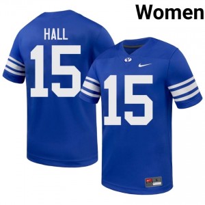 Max Hall BYU Cougars #15 Royal Exclusive Jersey | Women's Player Football Limited Edition Uniform 77xE7158