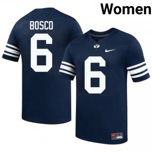 Robbie Bosco BYU Cougars #6 Navy Exclusive Jersey | Women's Player Football Limited Edition Uniform IDC40w87