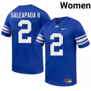 Authentic Roger Saleapaga II BYU Cougars #2 Royal Jersey | Women's Durable University Football Fan Wear 44t2ir38