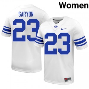 #23 Terrance Saryon BYU Women's Football Jersey | Premium Replica NCAA Gear k7yi2G14