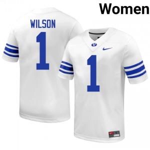 #1 Zach Wilson BYU Women's Football Jersey | Premium Replica NCAA Gear D6C4i143