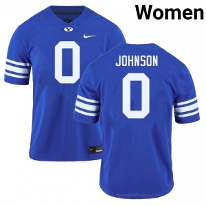 #0 Evan Johnson BYU Women's Football Jersey | Premium Replica NCAA Gear 56145F2O