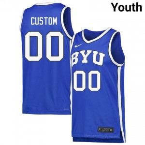 Custom BYU #00 Black Exclusive Jersey | Youth High School Basketball Limited Edition Uniform 4035IB20