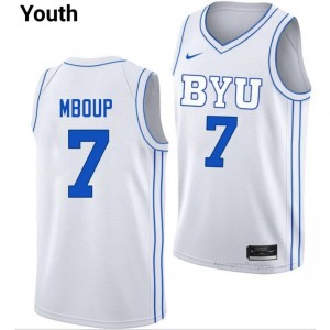 #7 Khadim Mboup BYU Cougars Youth Basketball Jersey | Premium Replica NCAA Gear 8565TP5M