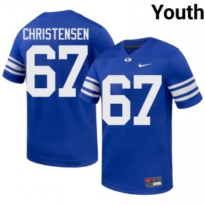 Brady Christensen BYU Cougars #67 Royal Exclusive Jersey | Youth Player Football Limited Edition Uniform sD4vXq20