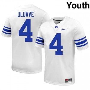 #4 Cade Uluave BYU Youth Football Jersey | Premium Replica NCAA Gear g6D57A34