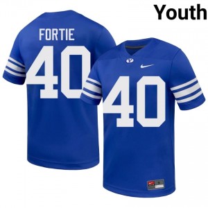 Eldon Fortie BYU Cougars #40 Royal Exclusive Jersey | Youth Player Football Limited Edition Uniform 1J63d447