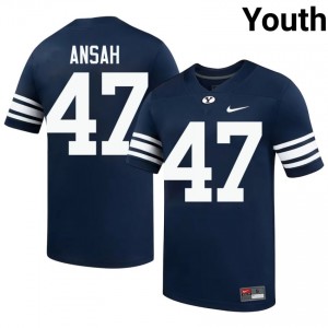 Ezekiel Ansah BYU Cougars #47 Navy Exclusive Jersey | Youth Player Football Limited Edition Uniform 658RbD22
