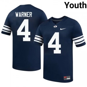 Fred Warner #4 Navy BYU Cougars Licensed Football Jersey | Youth High School Premium Uniform CcXWPs41