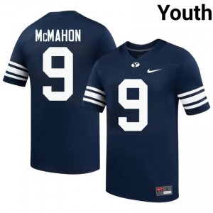 Jim McMahon BYU Cougars #9 Navy Exclusive Jersey | Youth Player Football Limited Edition Uniform 5pp11k84